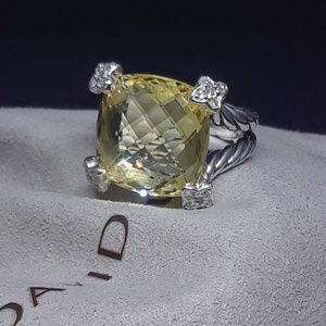 David Yurman lemon Citrine Ring Size 6